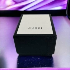 Authentic Empty GUCCI BOX Small Black White Accessories Box Jewelry Pendant Box