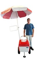 Paleta Push Cart for Frozen Popsicles Beverages With Inflated Tires