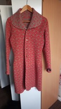 Rare Women Evisu Reversible 2tone Kamon Boiled Wool Kimono Donna Jacket M 10-12