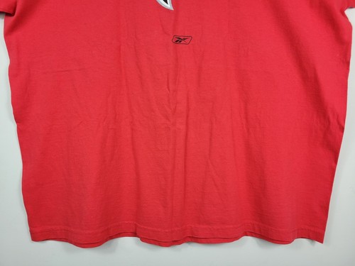 Atlanta Falcons NFL Reebok Vintage T-Shirt Red NFL Made in USA Mens Size 3XL - Picture 3 of 16