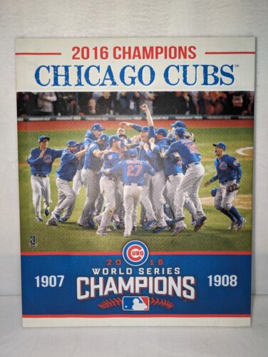 Chicago Cubs 2016 World Champions 20x16 Canvas Print MLB History Licensed - Picture 4 of 14