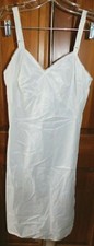 VINTAGE BARONET FULL SLIP Lingerie LACE Bodice White Average Nylon Size 32