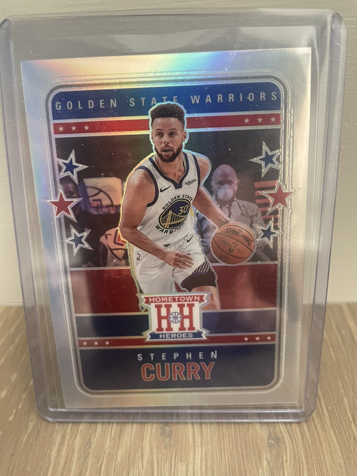 Stephen Curry 2020-21 Panini Chronicles Hometown Heroes #555 Silver Prizm