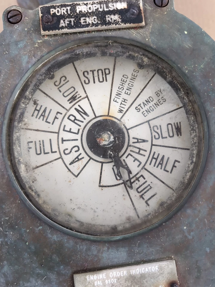 Indicador de pedido del motor BENDIX con timbre de alarma. barco grande.Vintage años 40 Foto 2 de 4