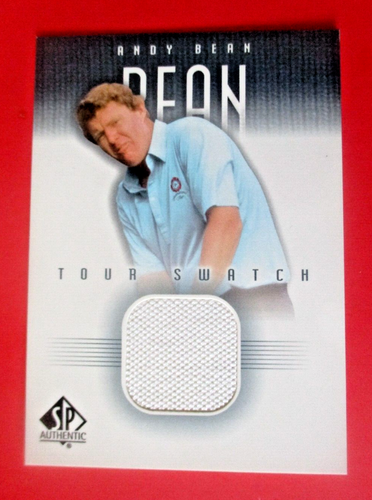 vtg - ANDY BEAN - Golf Trading Card - Tour Swatch Shirt - Upper Deck - PGA Tour
