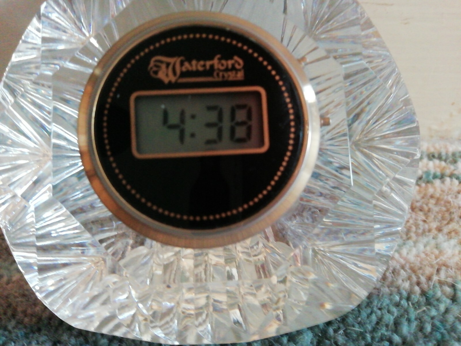Waterford Crystal Small Digital Clock eBay