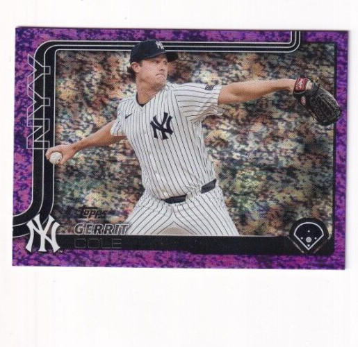 Gerrit Cole 2025 TOPPS SERIES 1 PURPLE FOIL PARALLEL /250 NEW YORK YANKEES