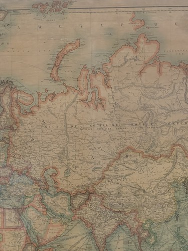 1925 Johnston's Commercial & Library Chart of The World 190cm x 148cm Wall Map - Picture 5 of 12