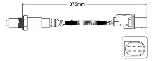 O2 sensor for Mercedes Benz W245 B200 CDI 2.0L 05-12 OM640.941 PreCAT Oxygen EGO - Picture 4 of 7