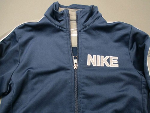 Nike Size 7 Boys Navy Athletic Full Zip w/Pockets Active Track Jacket 6Y533 - Picture 2 of 7
