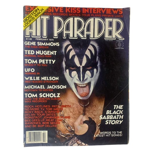 VTG Hit Parader Magazine February 1979 The Black Sabbath Story w Poster No Label - Picture 1 of 4