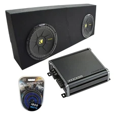 07-13 Toyota Tundra Crew Max Kicker CompC CWCS10 Dual 10" Sub Box CXA800.1 Amp