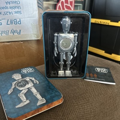Fossil Stan BIG TIC Robot Man Clock.- Rare Vintage 2005 With Stand , Book, Tin