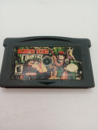 Donkey Kong Country (Nintendo Game Boy Advance 2003) GBA Cart only damaged label