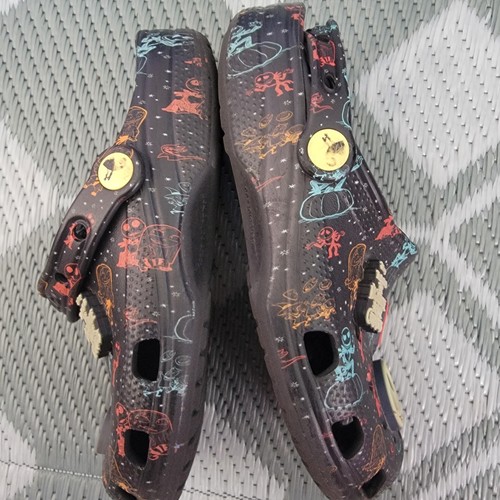 Sally Ride Sign Disney's Nightmare Before Christmas Crocs Glow in Dark Shoes J3 | eBay