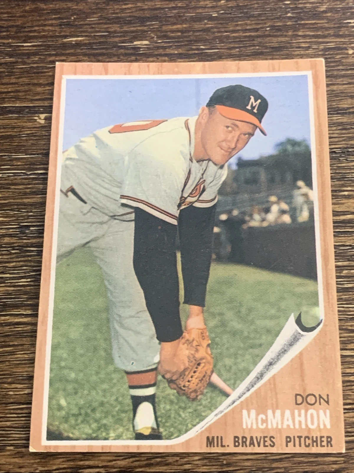 1962 TOPPS DON MCMAHON #483 SEMI HIGH SERIES BRAVES EXCELLENT+ OR BETTER