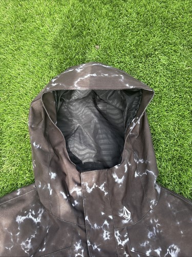 Volcom Scortch Shell Snowboard Jacket, Mens' Small, Black Print - Picture 3 of 8