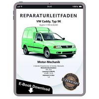VW Caddy 9K (95-03) 4-Zyl. 1,4L Benzinmotor 75 PS Mechanik Reparauranleitung PDF