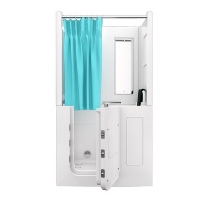 Seniorendusche und Kombination Wanne mit Whirlpool S08D-WP-TH-A-R 68x110x205cm