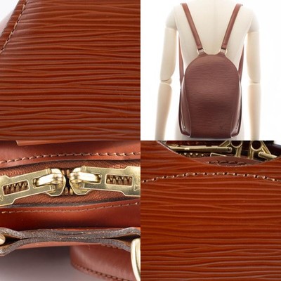 Authentic Louis Vuitton Kenya brown Epi leather Mabillon Backpack  M52233 LV Louis Vuitton | Bags | Authentic Louis Vuitton Kenya Brown  main image 4