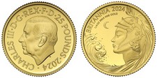 Charles III 2024 gold proof 1/4oz Britannia