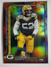 2025 Topps Chrome - Rashan Gary - #111 Pigskin Refractor - Green Bay Packers