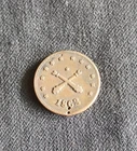 ORIGINAL 1863 CIVIL WAR TOKEN MILITARY NECESSITY NECESITY CROSSED CANNONS