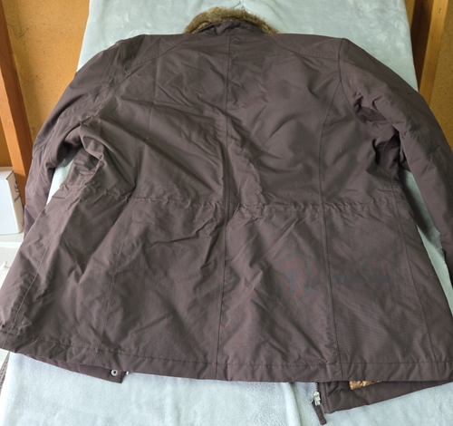 Lands End Women's 18-20 XL Parka Coat Winter Waterproof Brown Quilted lined 0842 - Picture 19 of 22