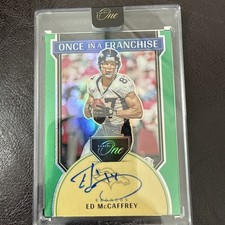 2024 Panini One Once in a Franchise Auto Green 21/40 Ed McCaffrey #348