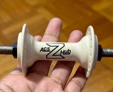 NOS 1984 ACS Z Hubs Front Only White - Hutch GT Redline BMX