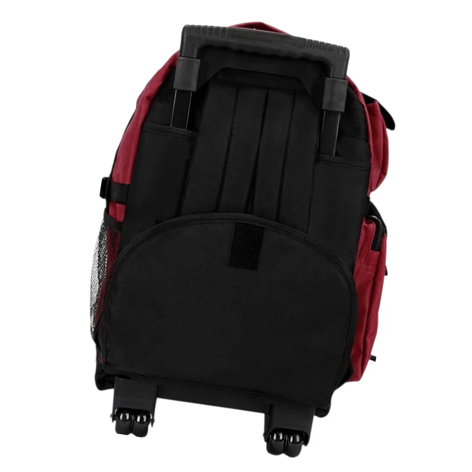 Mochila de mão Everest Deluxe cinza borgonha preta vários bolsos - Imagem 3 de 4