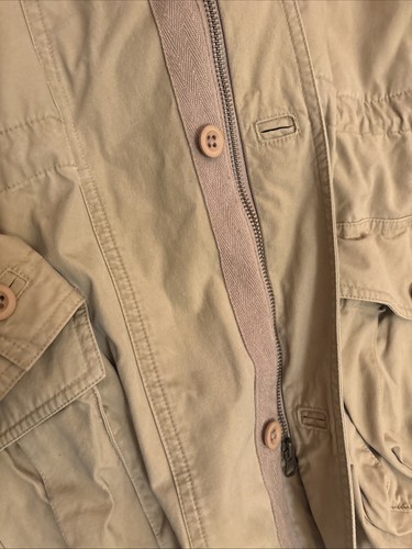 L.L. Manteau veste de campagne BEAN kaki cargo CFD5 capuche zippée intégrale homme taille XL HAUT - Photo 6/21