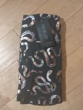 Snake Rachel Zoe Set Of 2 Kitchen Towels Black Halloween Any Occasion 