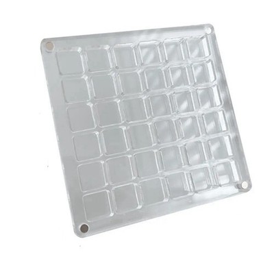 2 Stück 36 Gitter Acryl Klar Magnetische Muschel Display Box, Edelstein2689