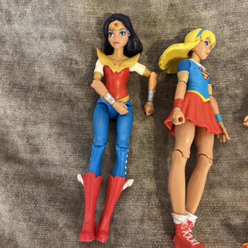 See Description DC Super Hero Girls Figures And Vehicle Bundle Job Lot - Picture 2 of 15