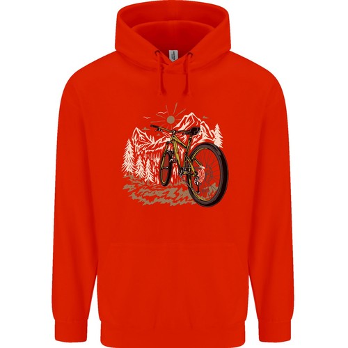 Mountain Bike Bicycle Cycling Cyclist MTB Childrens Kids Hoodie - Picture 12 of 27