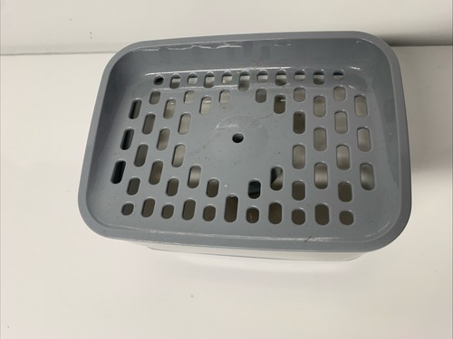 Soporte de esponja dispensadora de jabón de acero inoxidable OXO Good Grips usado - Imagen 3 de 6
