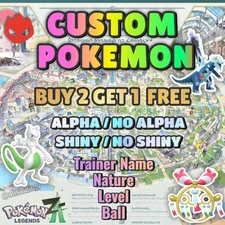 Pokemon Legends Z-A✨Custom Any Pokémon✨6IV SHINY ALPHA MAXED STATES✨Trainer ID✨