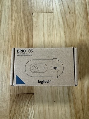 Logitech Brio 105 Webcam Full HD 1080p Black 4k - SEALED
