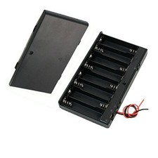 8 x AA 12V Battery Holder Case Box Wired ON/Off Switch w Cover Pack of 2