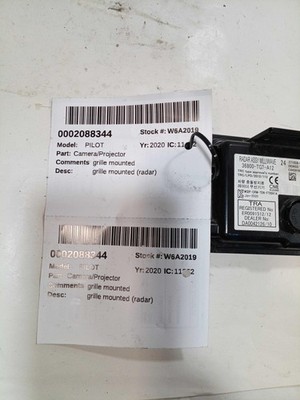 Used Park Assist Camera fits: 2020 Honda Pilot radar unit grille mounted adaptiv