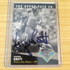 George Brett - 1994 Upper Deck All-Time Heroes Auto with Original COA