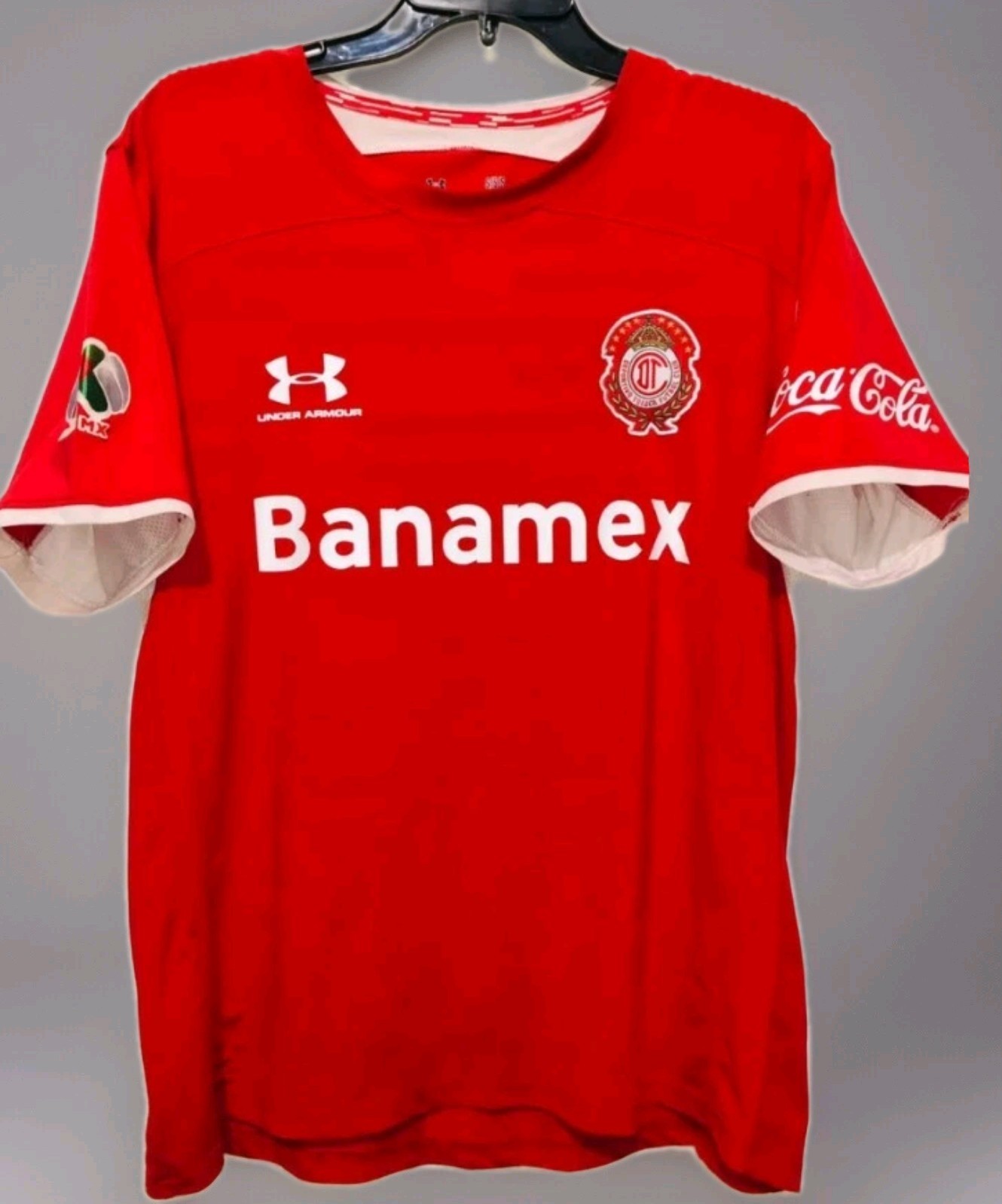 Toluca FC Authentic Under Armour Jersey Small