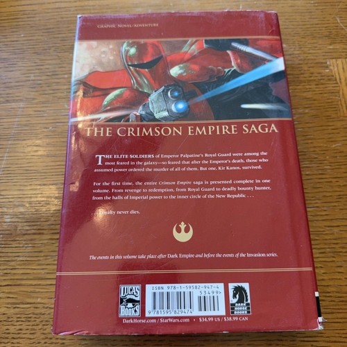 Star Wars Crimson Empire Saga Hardcover Dark Horse Graphic Novel Adventure Comic - Picture 11 of 13