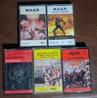 heavy metal cassette tapes Wasp Motorhead Anthrax Masters Of Metal