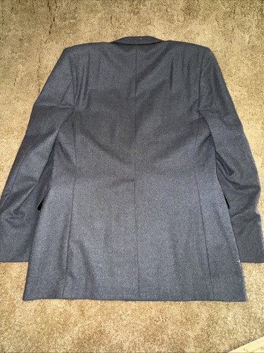 Daks London New York Virgin Wool Blazer And Vest Combo Gray 2 Button 38-40 R M - Picture 14 of 16