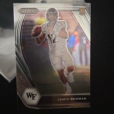 2021 Panini Prizm Draft Picks Jamie Newman #135 Wake Forest Rookie Football Card. rookie card picture