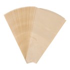 50 Pcs Brown Kraft Paper Floral Sleeves Flower Bouquet Single Rose