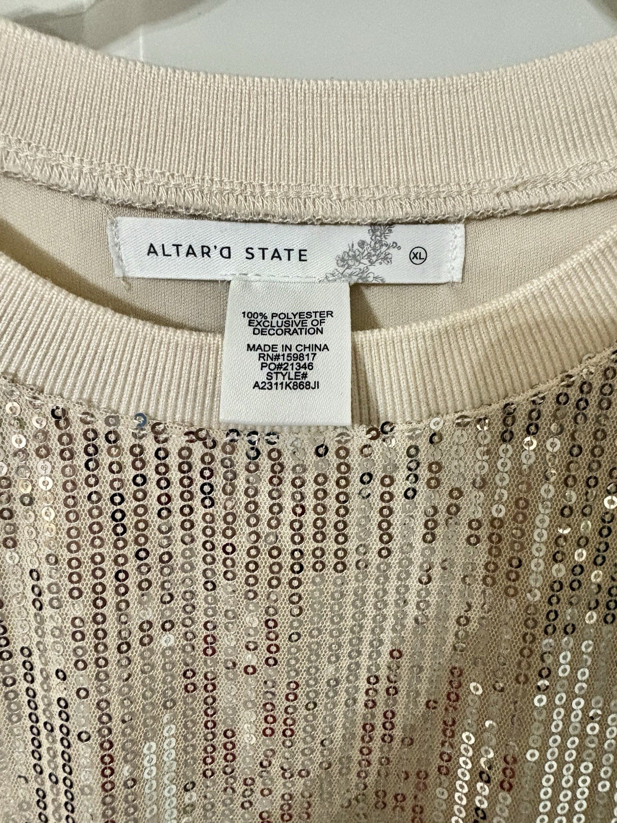 Alter State Sequin Crew Neck Top - image 5