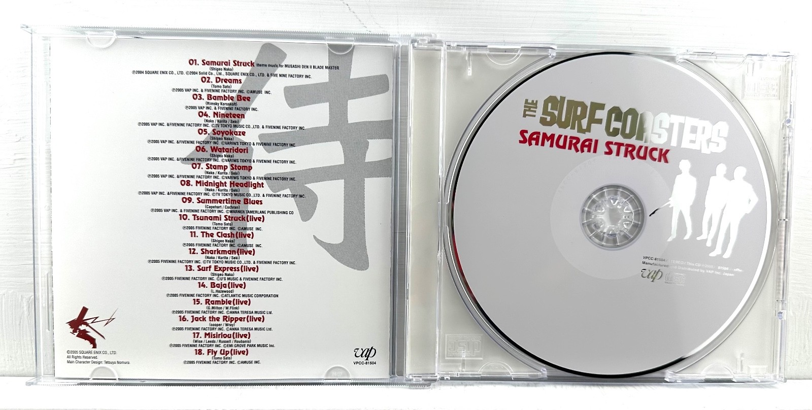 The Surf Coasters - Samurai Struck (CD, 2005, VAP, Japan) Live Surf